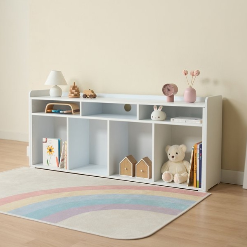 가구리빙 주니토 라운형 2단 낮은 책장 1400