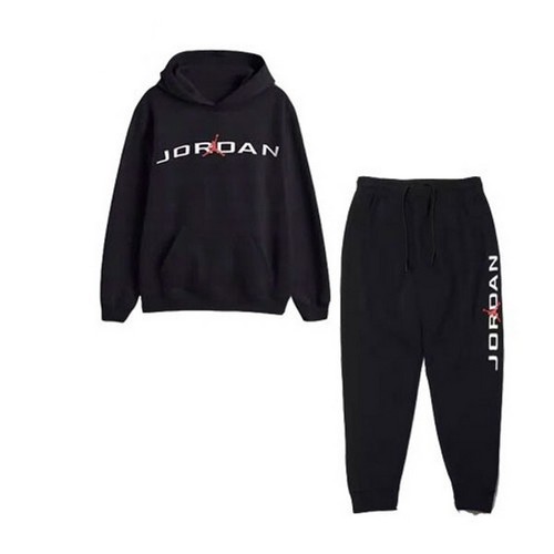 나이키  조던 에센셜 플리스 후드 세트 HQ4643-010+HQ4645-010