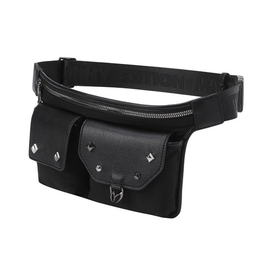 마스터바니에디션  스터디 플랩 포켓 미니 벨트백 421E3BG111_BK