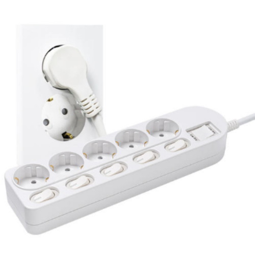 세계  몬스터탭 5구 메인 개별스위치 멀티탭