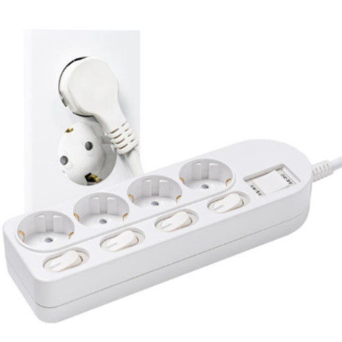 세계  몬스터탭 4구 메인 개별스위치 멀티탭