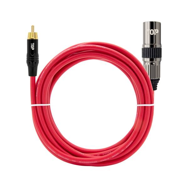 HDTOP  RCA to XLR MM 레드 케이블
