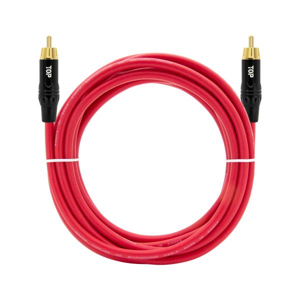 HDTOP  RCA MM 레드 케이블