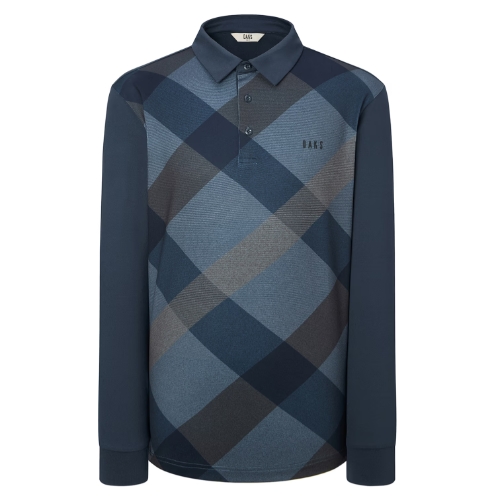 닥스골프 빅 체크 긴팔폴로티셔츠 WGTS4C652N3