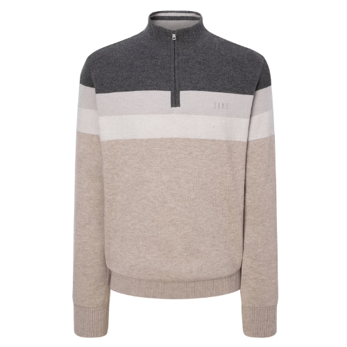 LF 닥스골프 레터 로고 스트라이프 울 니트 WGSW4D714I2