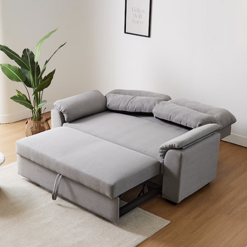 베스트리빙 포엠 쿠션헤드 확장형 패브릭 소파베드 2인용