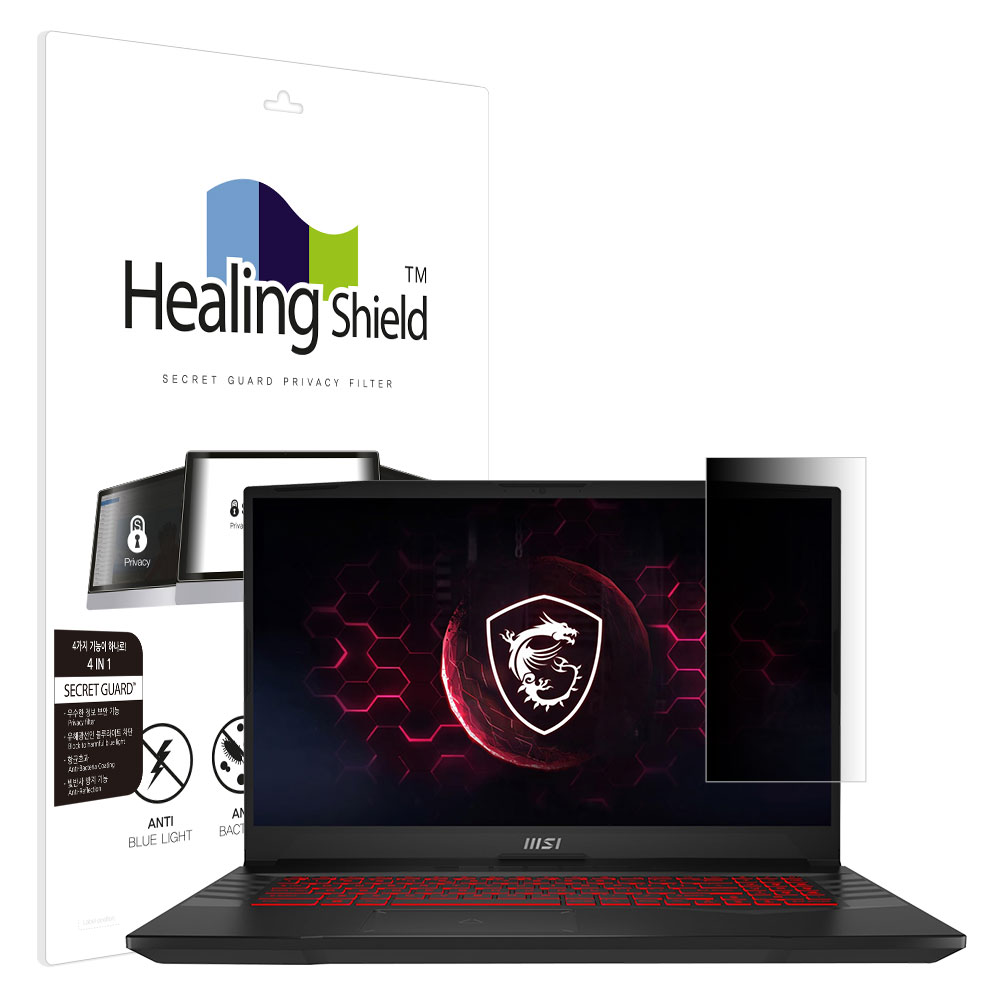 폰트리 힐링쉴드 MSI 펄스 GL76 12U SNS 메신저 사이드 프라이버시 보안필름
