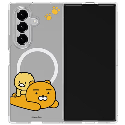 갤럭시Z 폴드7 카카오프렌즈 춘식&라이언 버라이어티 마그넷 케이스