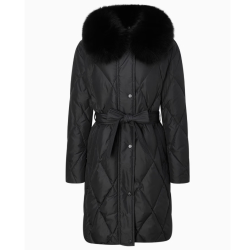 LF 닥스골프 폭스퍼 탈착카라 구스다운 패딩점퍼 WNJU4D851BK