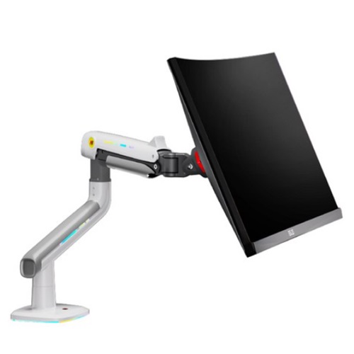 NorthBayou  NB F5-XE 팬텀 초고중량 RGB 게이밍 모니터암 화이트