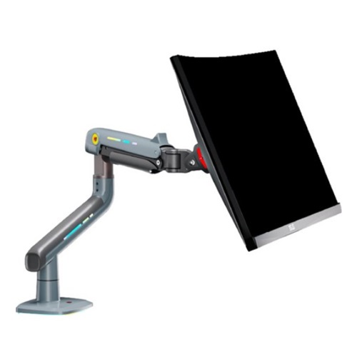 NorthBayou  NB F5-XV 팬텀 초고중량 RGB 게이밍 모니터암 레이크 블루