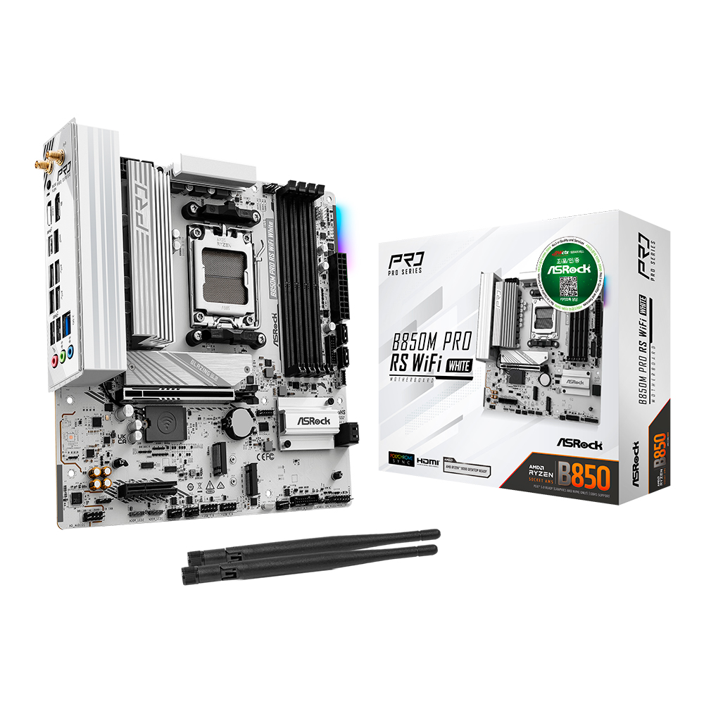 ASRock  B850M Pro RS WiFi WHITE 대원씨티에스