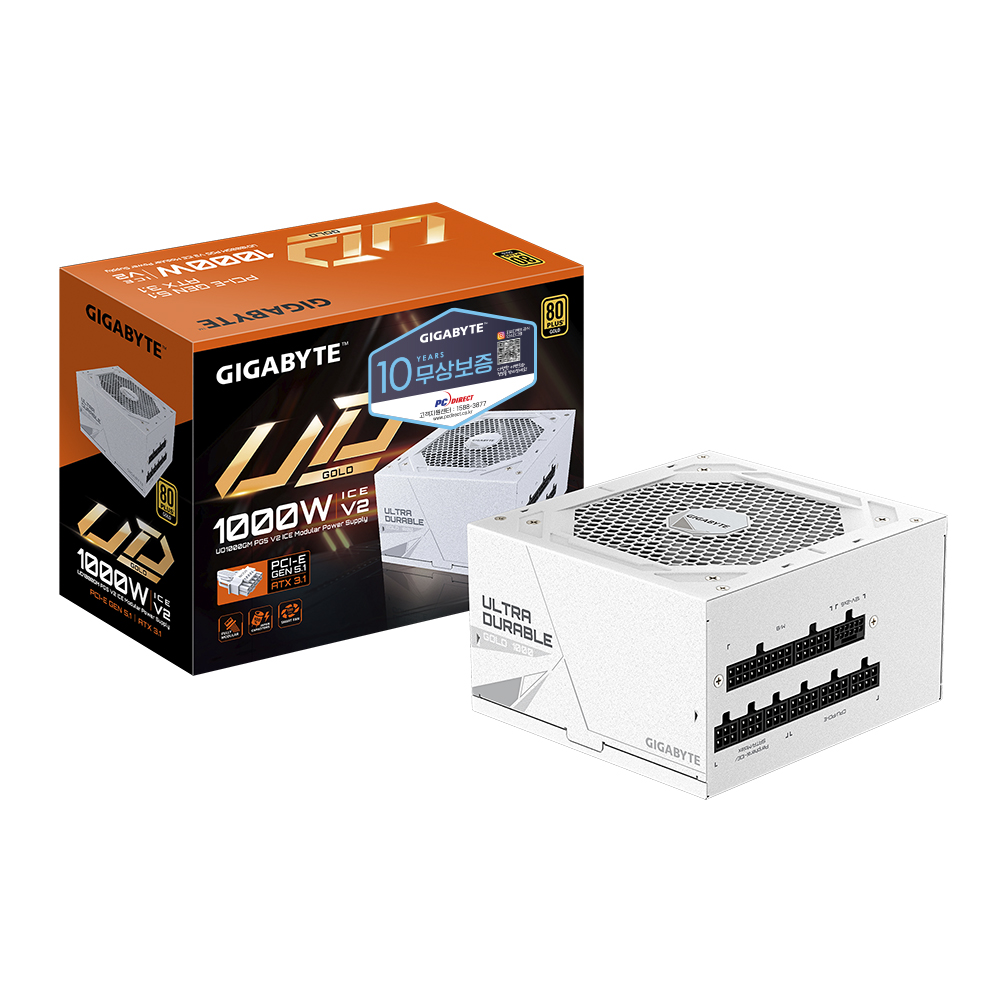GIGABYTE  UD1000GM PG5 V2 ICE 80PLUS골드 풀모듈러 ATX3.1 피씨디렉트