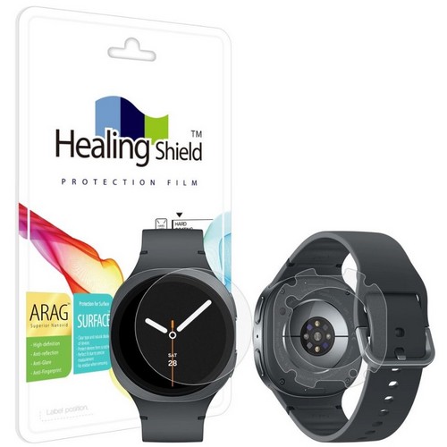 힐링쉴드 갤럭시워치8 AG 저반사 지문방지 액정보호필름 2매+후면 2매