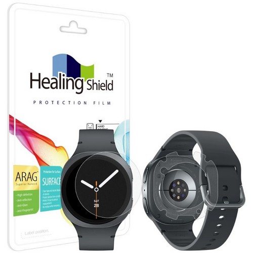 폰트리 힐링쉴드 갤럭시워치8 ARAG 고화질 저반사 지문방지 액정보호필름 2매+후면 2매