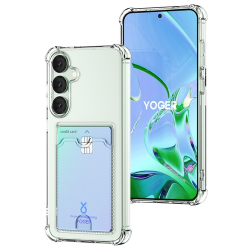 요거  갤럭시A55 투명 카드 수납 젤리 케이스