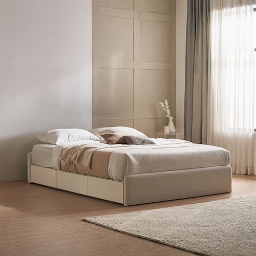 에몬스홈 세런 무헤드 패브릭 수납침대 SS