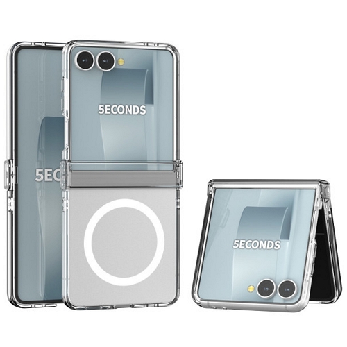 하이온 5세컨즈 갤럭시Z 플립7 스키니 클리어 힌지 맥세이프 케이스