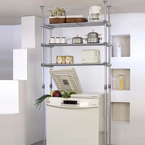 프라임행거 더블 김치냉장고 3단 선반