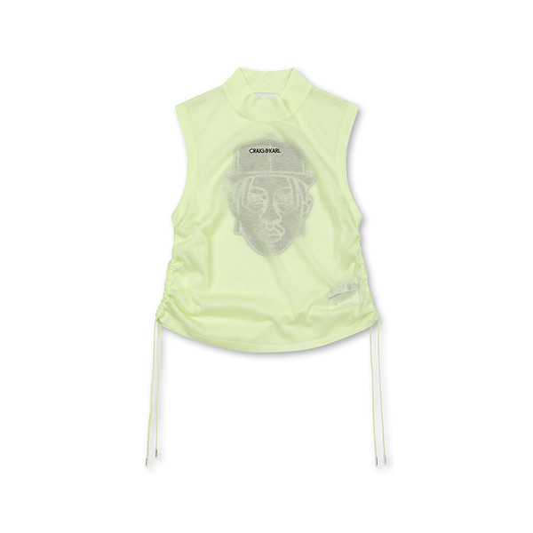 밑단 스트링 시스루 슬리브리스 스웨터 C252LSL156