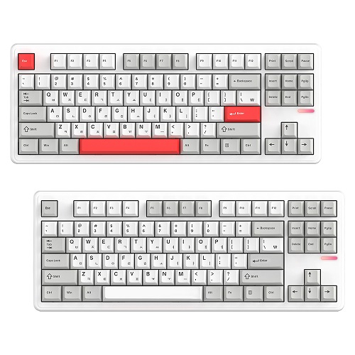 주연테크 긱스타 GKG87 유무선 기계식 화이트