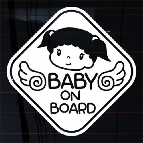 뭉키월드  미미 마름모 Baby On Board 스티커 LSC-446