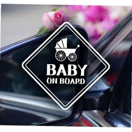 제제데코  자동차스티커 유모차 BABY ON BOARD