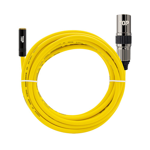 HDTOP  3.5mm 스테레오 to XLR FM 옐로우 케이블
