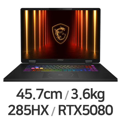 MSI 크로스헤어 18 HX AI A2XWFKG-U9 QHD+ WIN11 64GB램