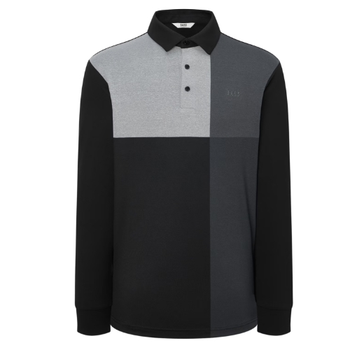 닥스골프 로고자수 긴팔폴로티셔츠 WGTS4C101BK