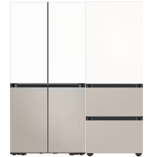 삼성전자 비스포크 키친핏 Max RM70F64R1ZG + 키친핏 에센셜 RQ33DB74D2AP (화이트+베이지)