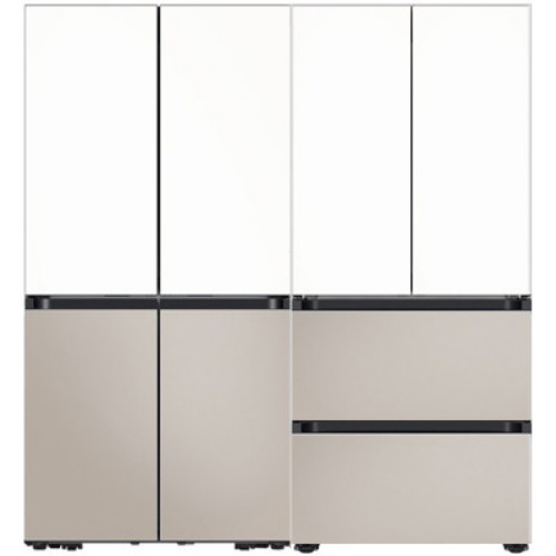삼성전자 비스포크 키친핏 Max RM70F64R1ZG + 키친핏 에센셜 RQ42DB94R2AP (화이트+베이지)
