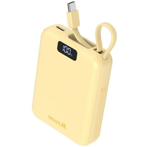 디엠케이코리아 밸류엠 PD 22.5W 케이블 일체형 미니 보조배터리 VM-PA10MNCP 10000mAh