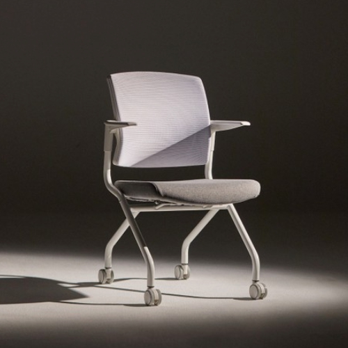 레이디가구  루트 팔걸이형 폴딩온 접이식 멀티 사무 의자