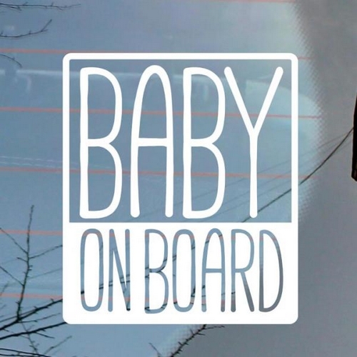 뭉키월드  네모 Baby On Board 스티커 LSC-505