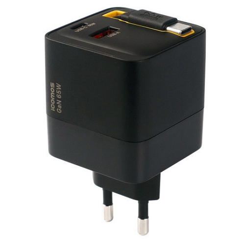 아이코모스  PD PPS 65W 2포트 릴타입 GaN 충전기 RHC01