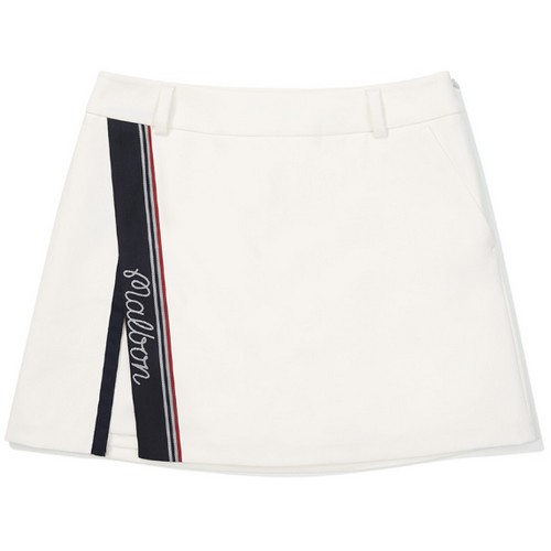 말본골프 A라인 사이드 슬릿 스커트 M5322PHP11OWT