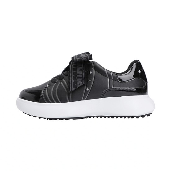 마스터바니에디션  탈착 배색 리본 스파이크리스 골프화 421E3SE102_BK