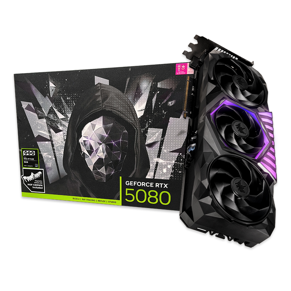 갤럭시 GALAX 지포스 RTX 5080 HOF GAMING BLACK D7 16GB
