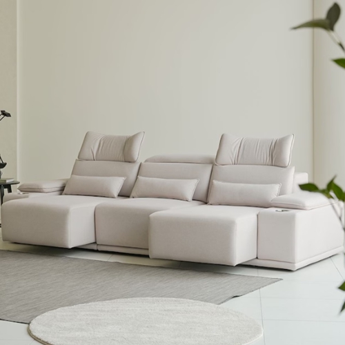 보니애가구 크루저 무빙 3세대 슬라이딩 블리넌 패브릭 소파 4인용