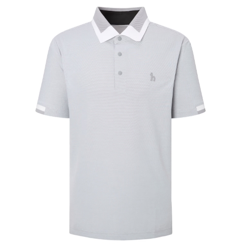 LF 헤지스골프 패턴 조직 반팔 카라 티셔츠 HUTS5C511G2