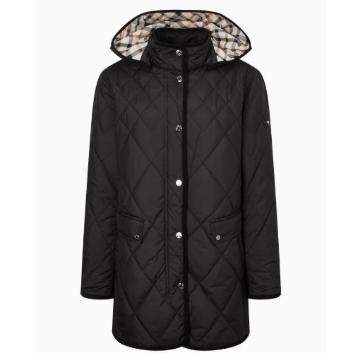 LF 닥스골프 퀼티트 중기장 후드 점퍼 DNJU5D904BK