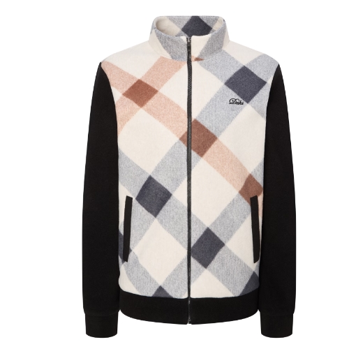 닥스골프 체크 집업 플리스 WNTS4D904BK