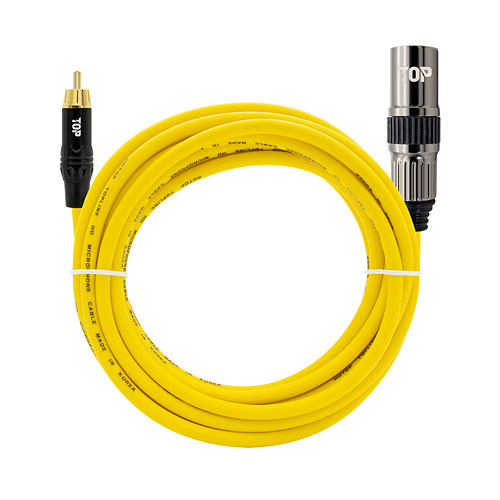 HDTOP  RCA to XLR MM 옐로우 케이블