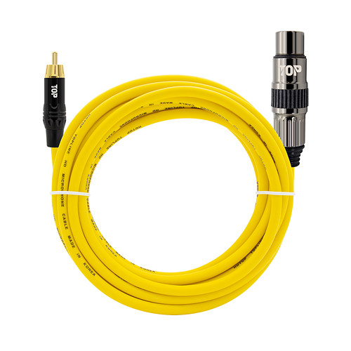 HDTOP  RCA to XLR MF 옐로우 케이블