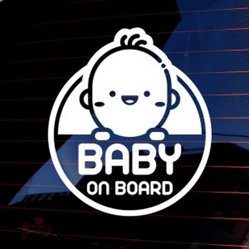 뭉키월드  엠블렘 귀여운아기 Baby On Board 스티커 LSC-723