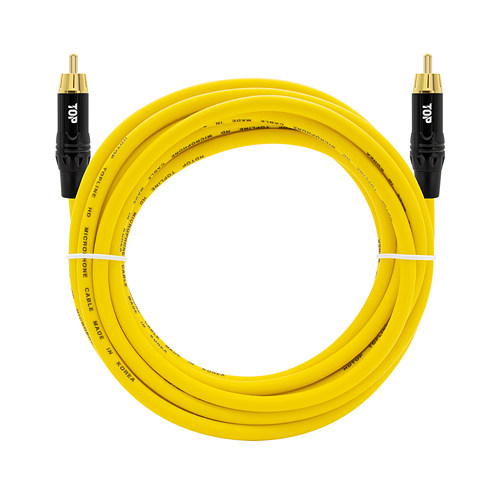 HDTOP  RCA MM 옐로우 케이블
