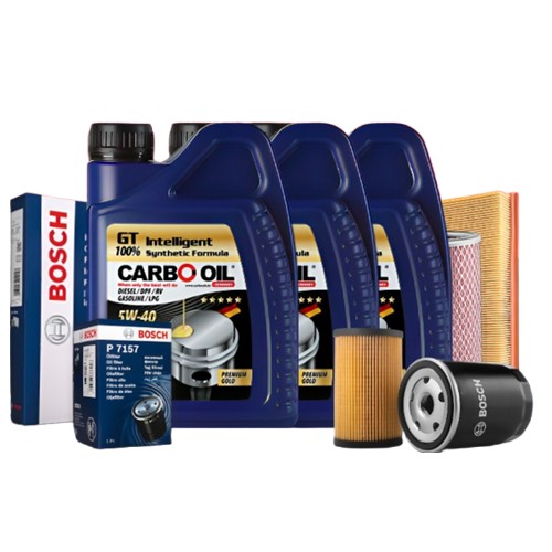 카보오일  GT 프리미엄 골드 5W40 8L+ 보쉬필터 현대 투싼ix 디젤