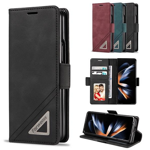 수나르  갤럭시Z 폴드5 힌지보호 카드수납 지갑형 가죽 케이스