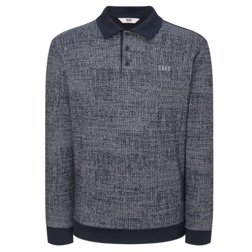 닥스골프 로고자수 면혼방 긴팔폴로티셔츠 WGTS4D715N3